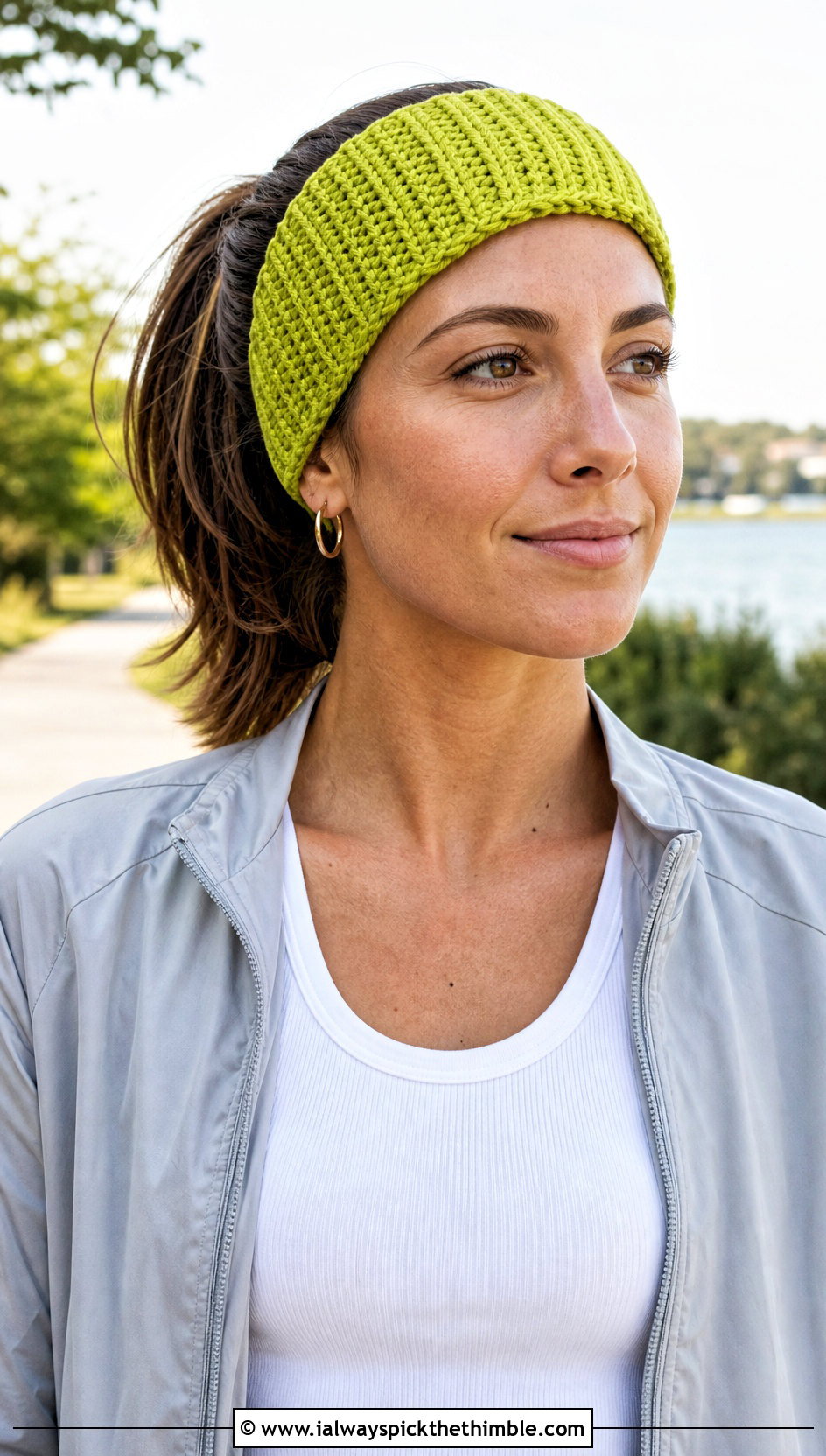 Crochet Headband With Sporty Jacket - 20 Small Crochet Projects Clothes and outfit ideas