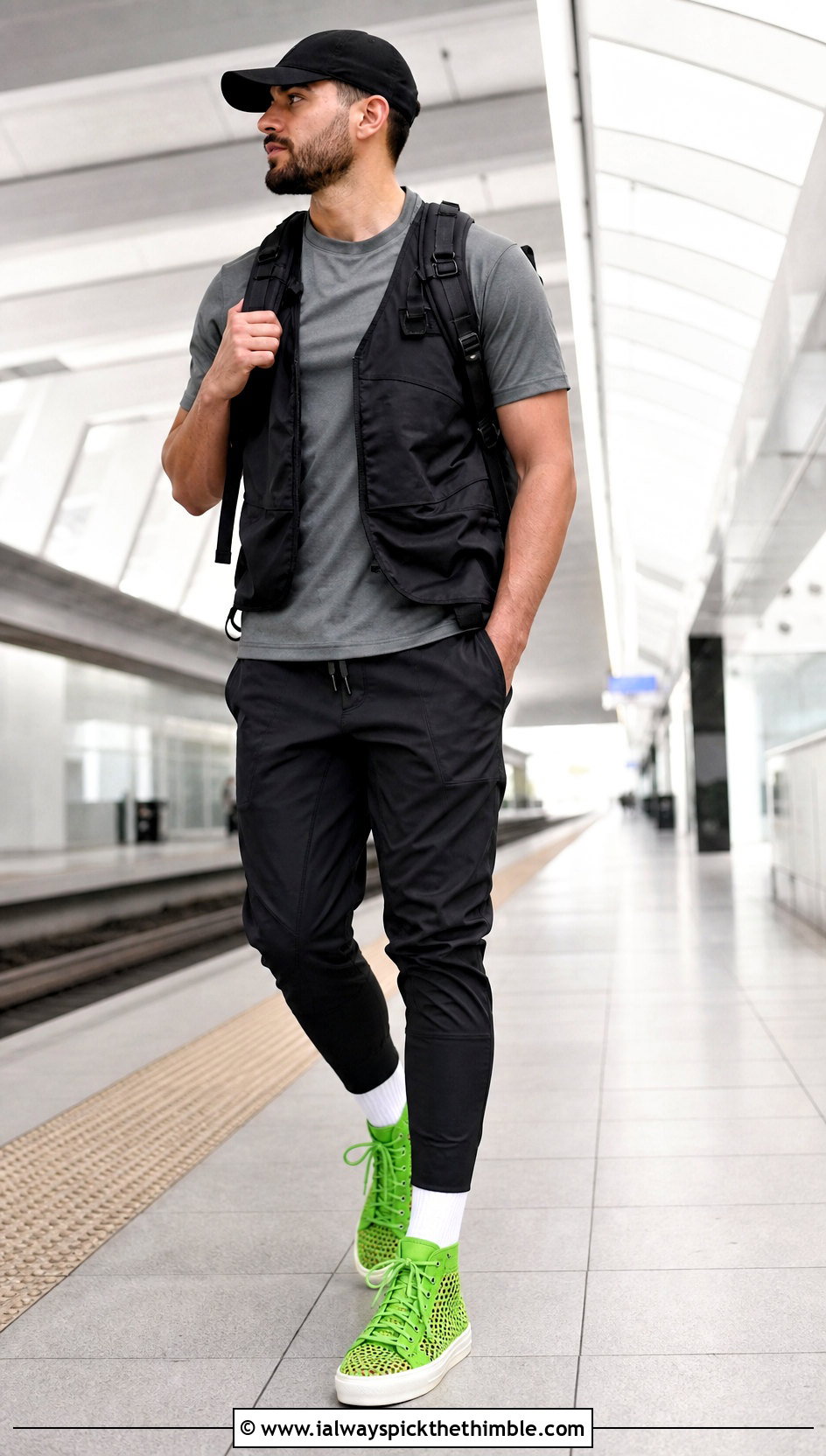 Crochet High Top Sneakers With Track Pants - 20 crochet shoes for men outfit ideas