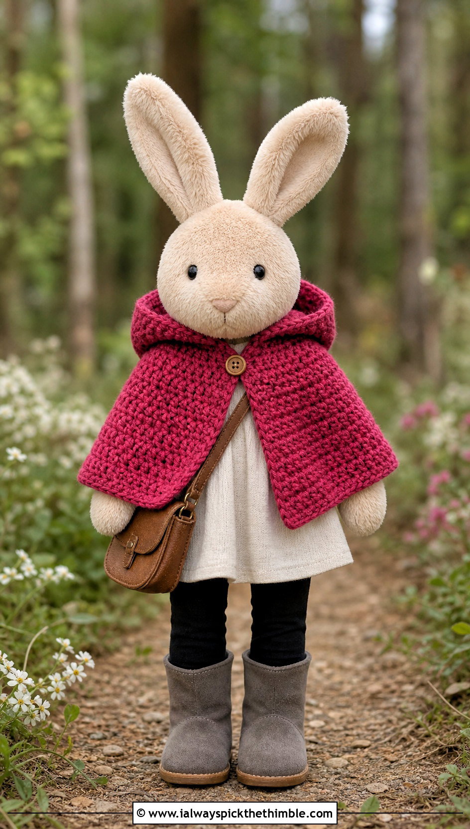 Crochet Hooded Cape With Leggings And Boots - 25 crochet jellycat clothes and outfit ideas
