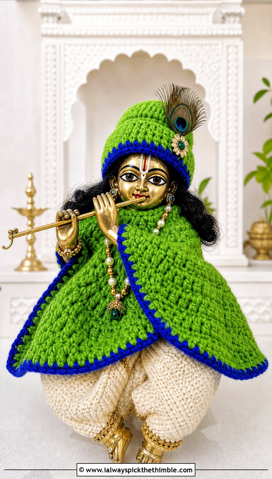 Crochet Krishna Poncho Dress With Matching Cap - 25 crochet krishna dress outfit ideas