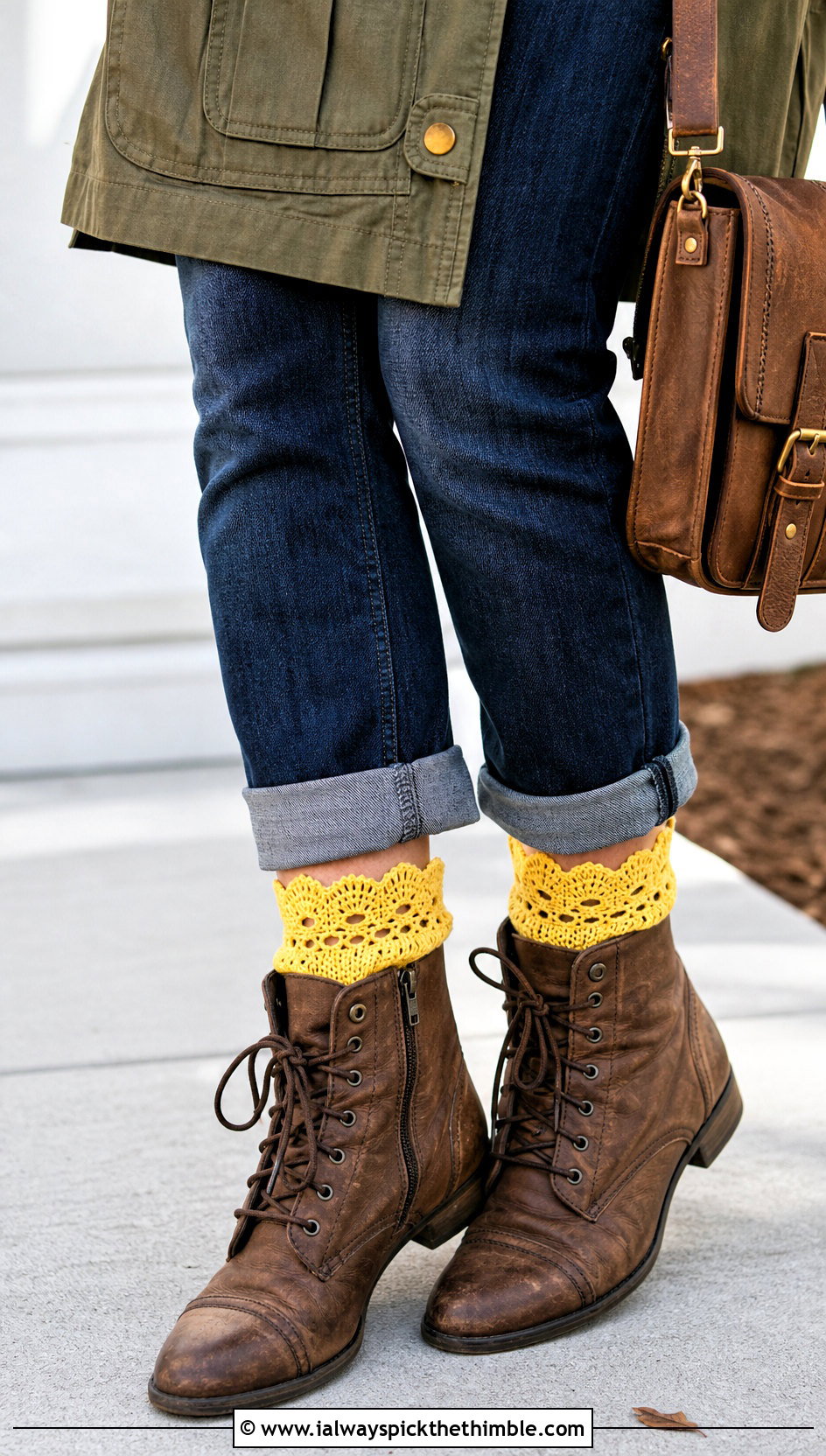 Crochet Lace Boot Socks With Jeans And Ankle Boots - 20 Crochet Lace Socks outfit ideas