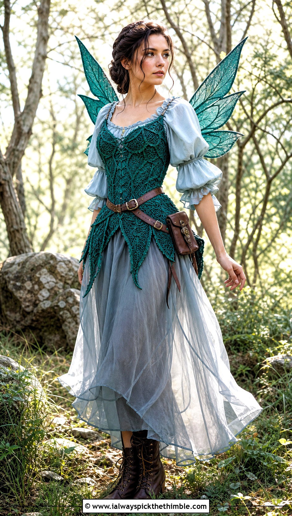 Crochet Leaf Corset Fairy Costume - 25 crochet fairy costume outfit ideas