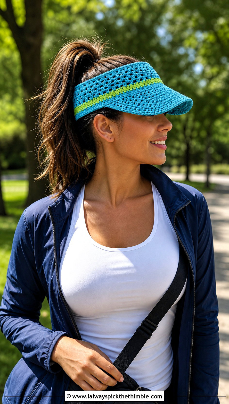 Crochet Luffy Visor Hat With Running Shorts - 25 crochet luffy hat outfit ideas