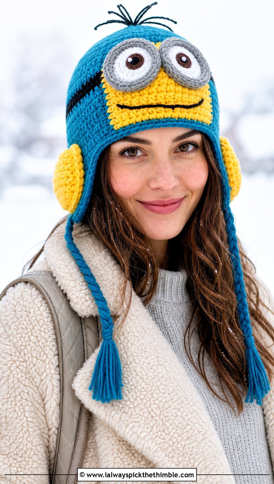 Crochet Minion Trapper Hat With Teddy Coat - 20 Crochet Minion Hats outfit ideas