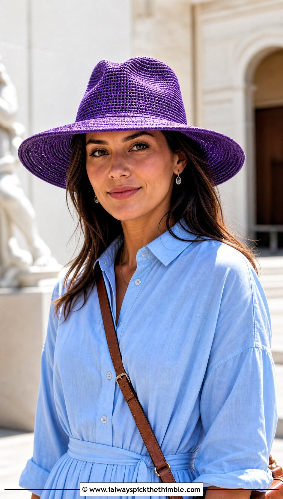 Crochet Optimo Panama Hat With Shirt Dress - 15 crochet panama hat outfit ideas