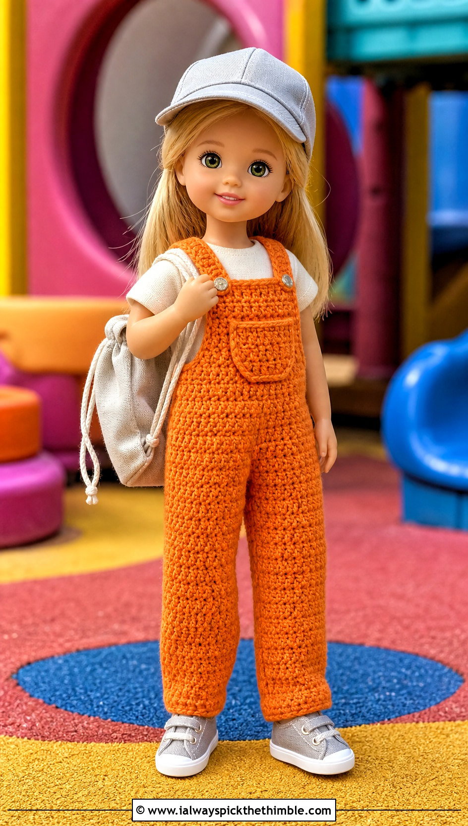 Crochet Overalls With Cotton T Shirt - 15 Crochet Kelly Doll Clothes and outfit ideas