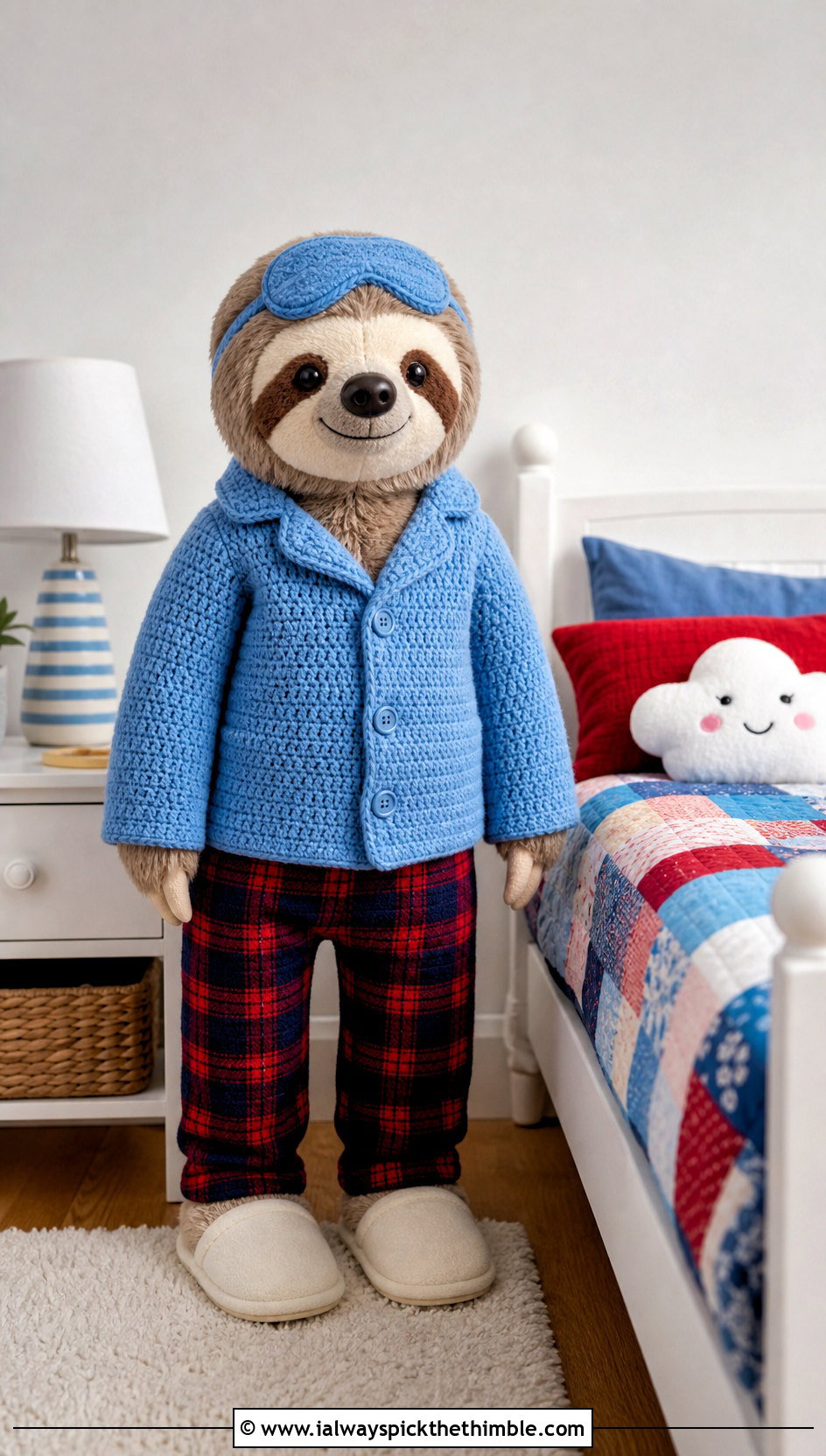 Crochet Pajama Shirt With Flannel Pants - 25 crochet clothes for stuffed animals outfit ideas