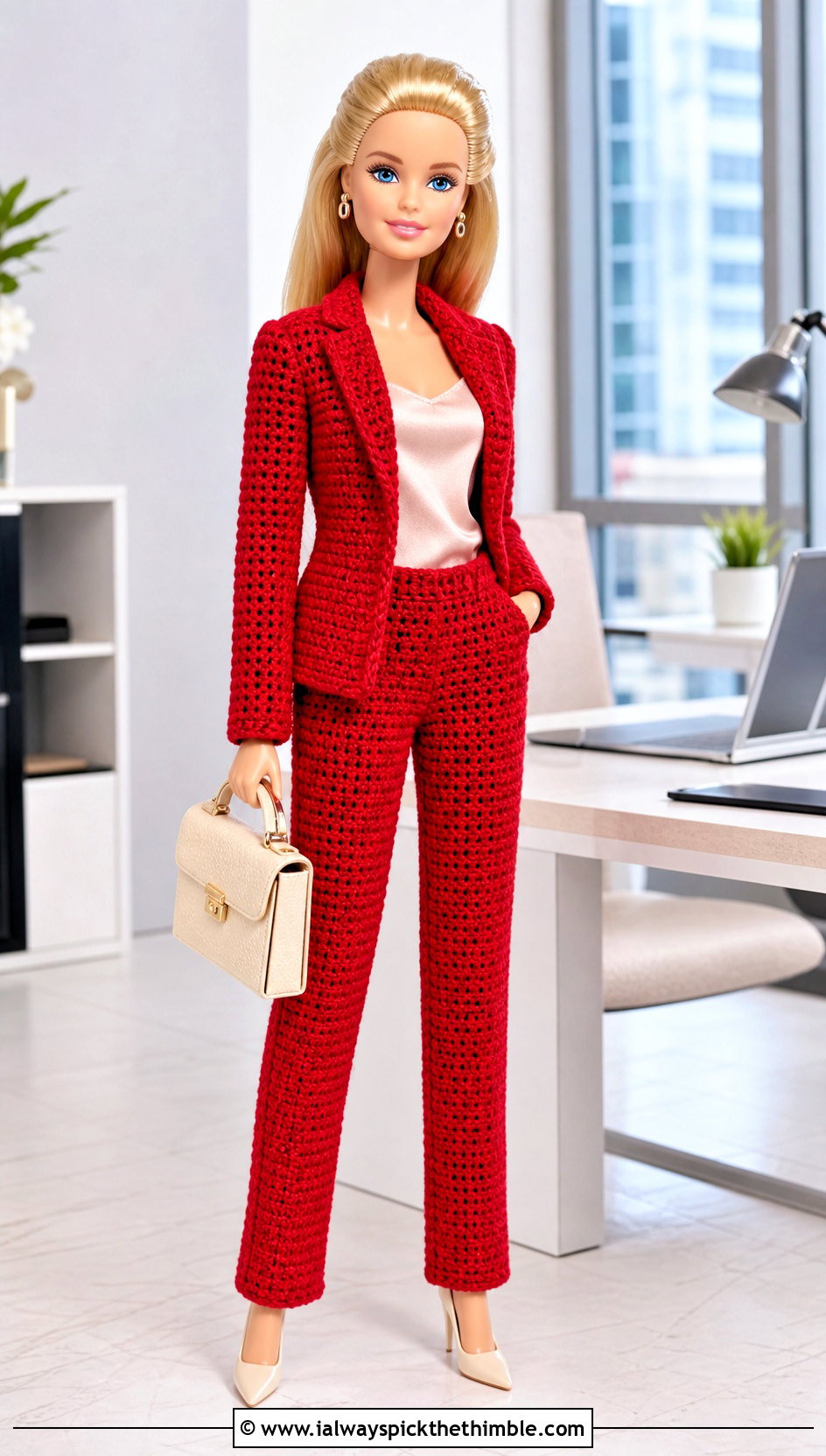 Crochet Pantsuit With Silk Camisole - 20 easy crochet barbie doll clothes and outfit ideas