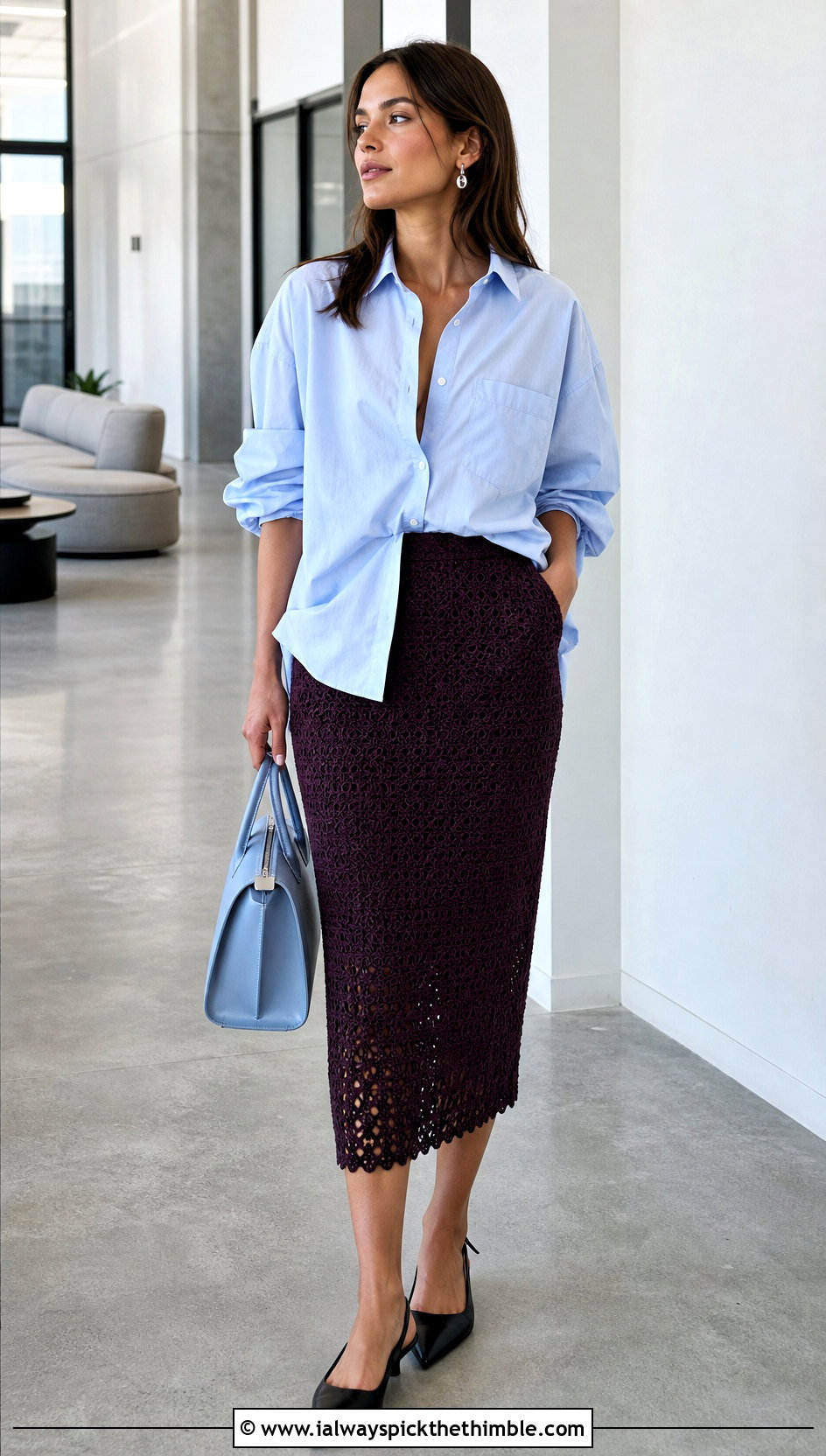 Crochet Pencil Skirt With Oversized Shirt - 20 cute crochet summer clothes and outfit ideas