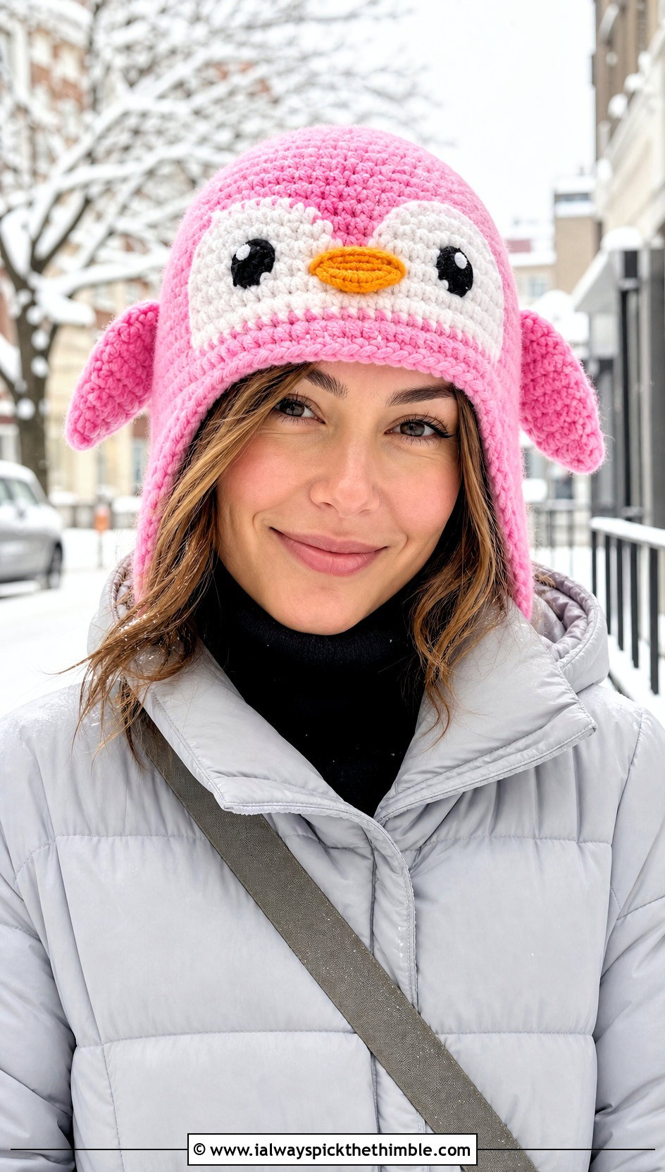 Crochet Penguin Amigurumi Trapper Hat With Winter Layers - 20 crochet amigurumi hat outfit ideas
