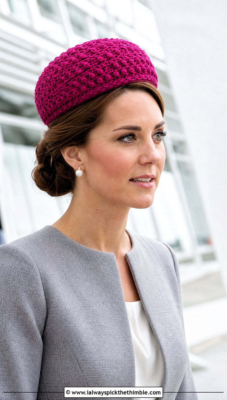 Crochet Pillbox Hat With Skirt Suit And Pumps - 20 Easy Crochet Hats For Beginners outfit ideas