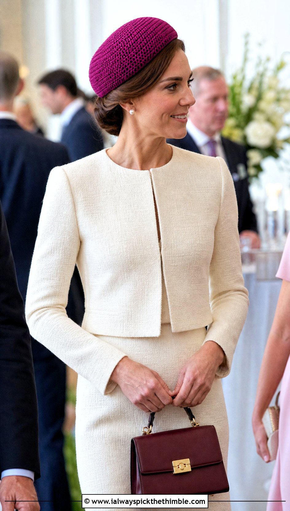 Crochet Pillbox Hat With Skirt Suit - 15 Crocheted Womens Hats outfit ideas