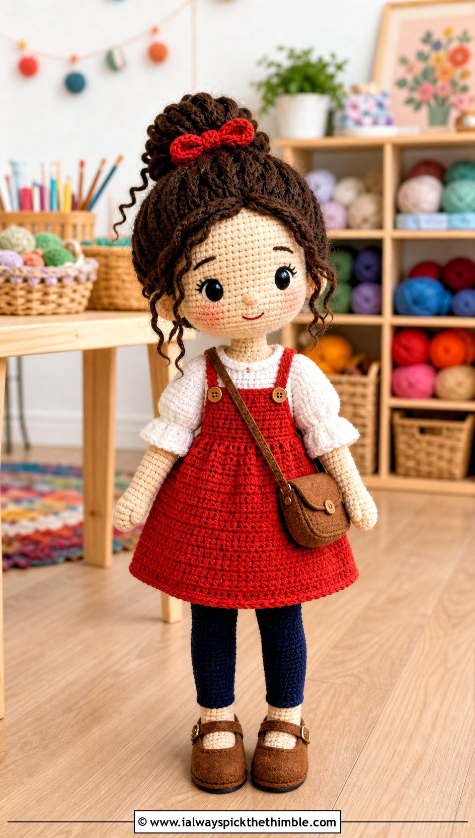 Crochet Pinafore Dress for Amigurumi - 15 Clothes For Amigurumi outfit ideas