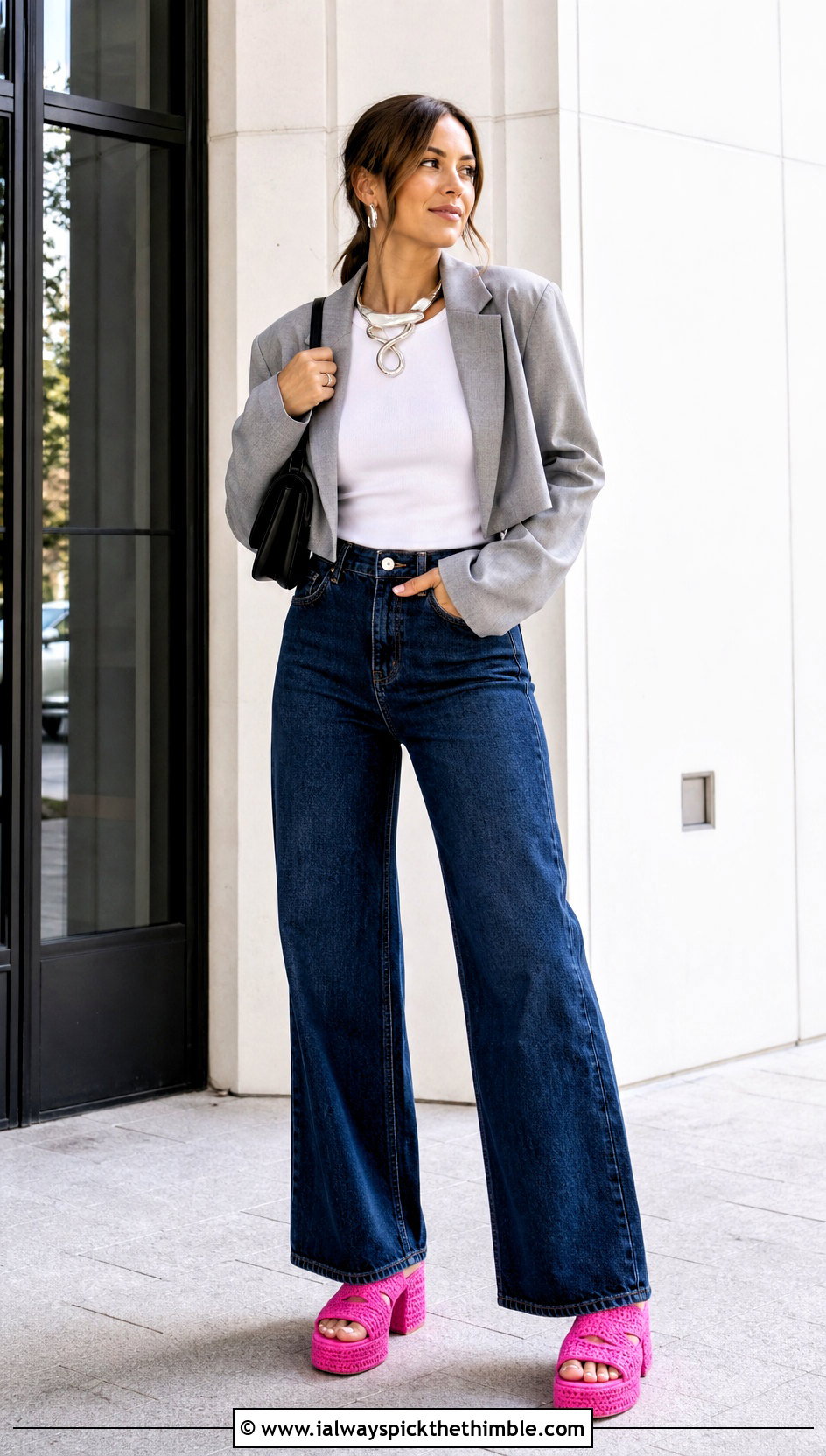 Crochet Platform Sandals With Wide Leg Jeans - 25 crochet sandals outfit ideas