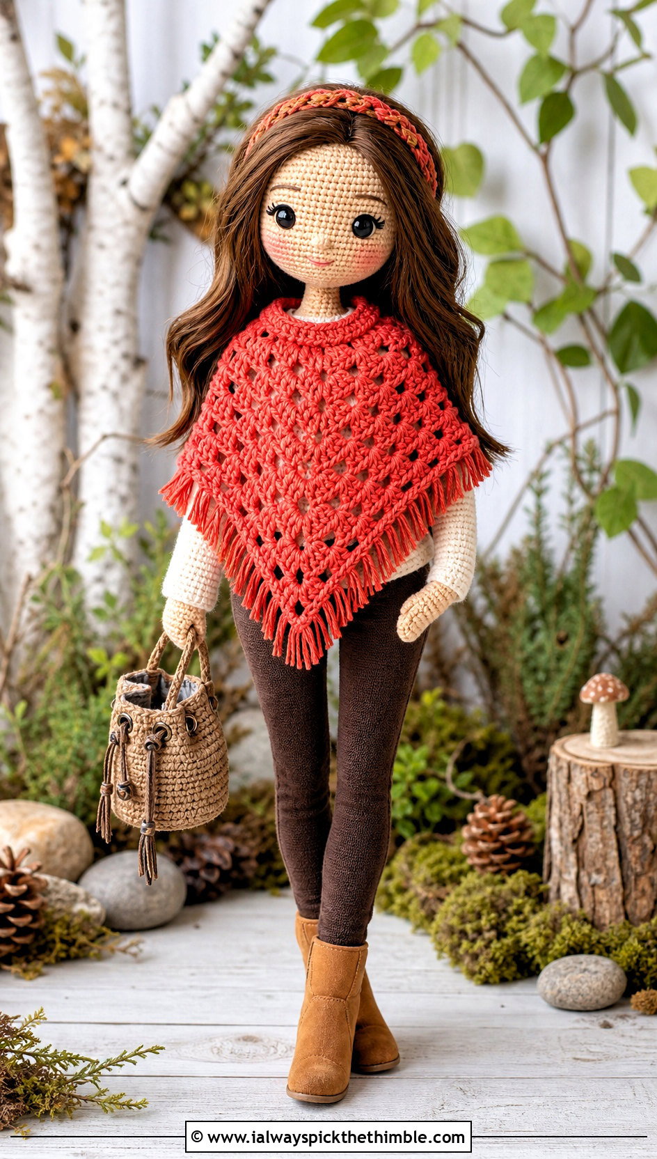 Crochet Poncho With Leggings And Ankle Boots - 20 crochet doll and clothes and outfit ideas