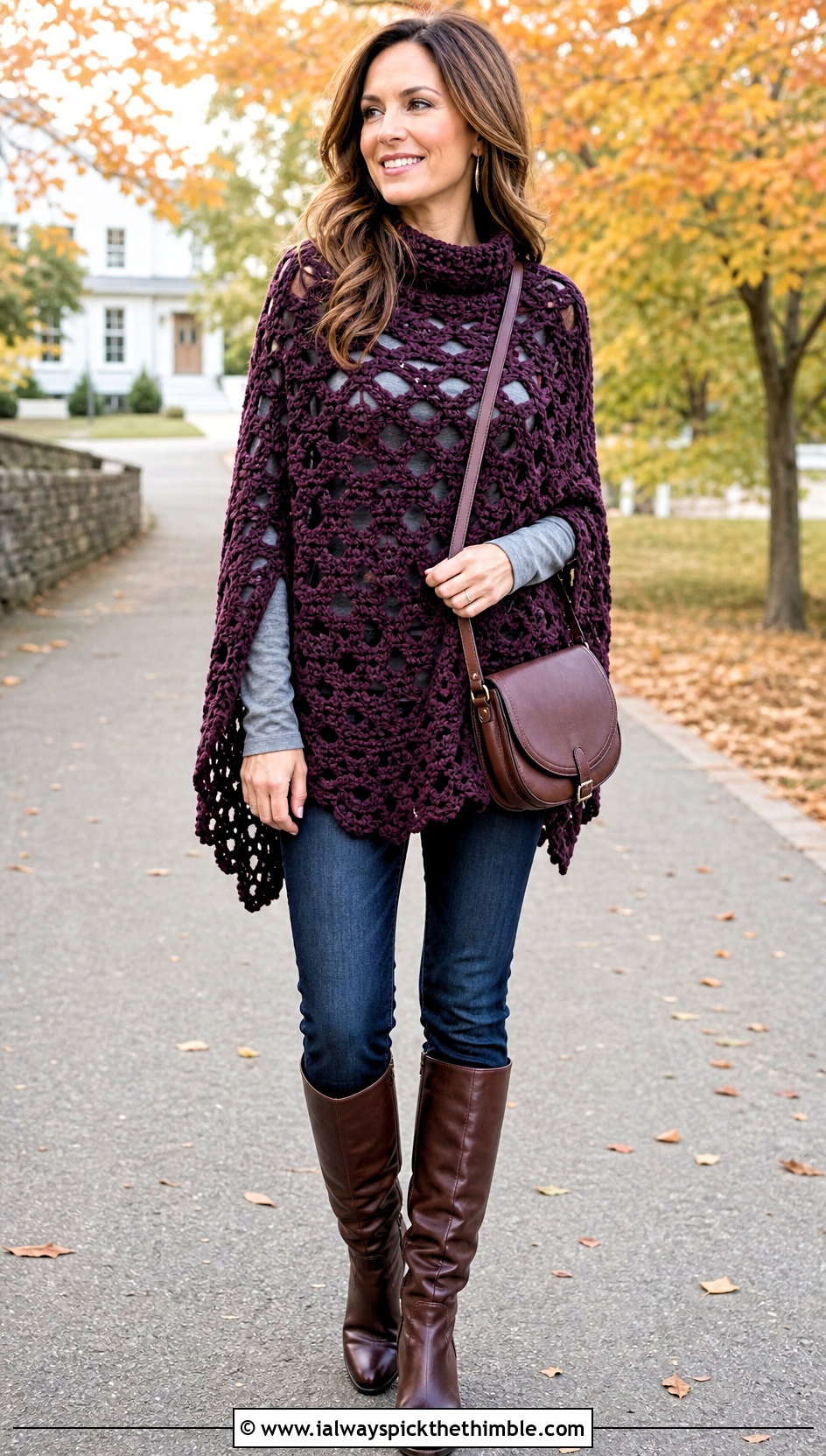 Crochet Poncho With Skinny Jeans And Boots - 25 boho crochet clothes and outfit ideas