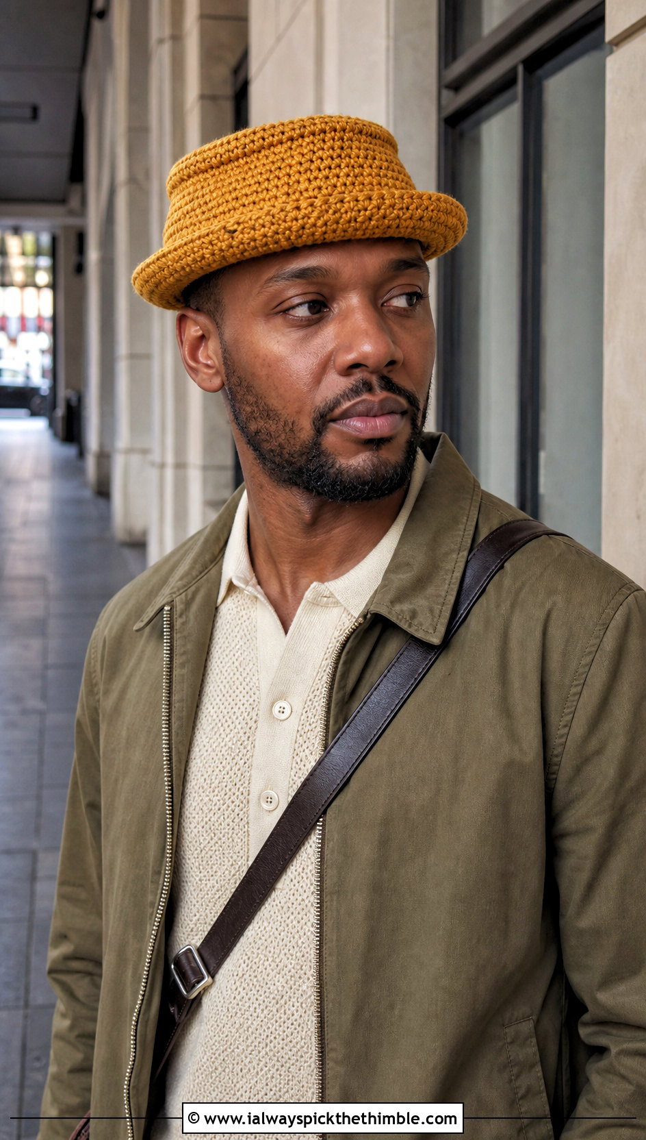Crochet Pork Pie Hat With Harrington Jacket - 25 mens crochet hat outfit ideas
