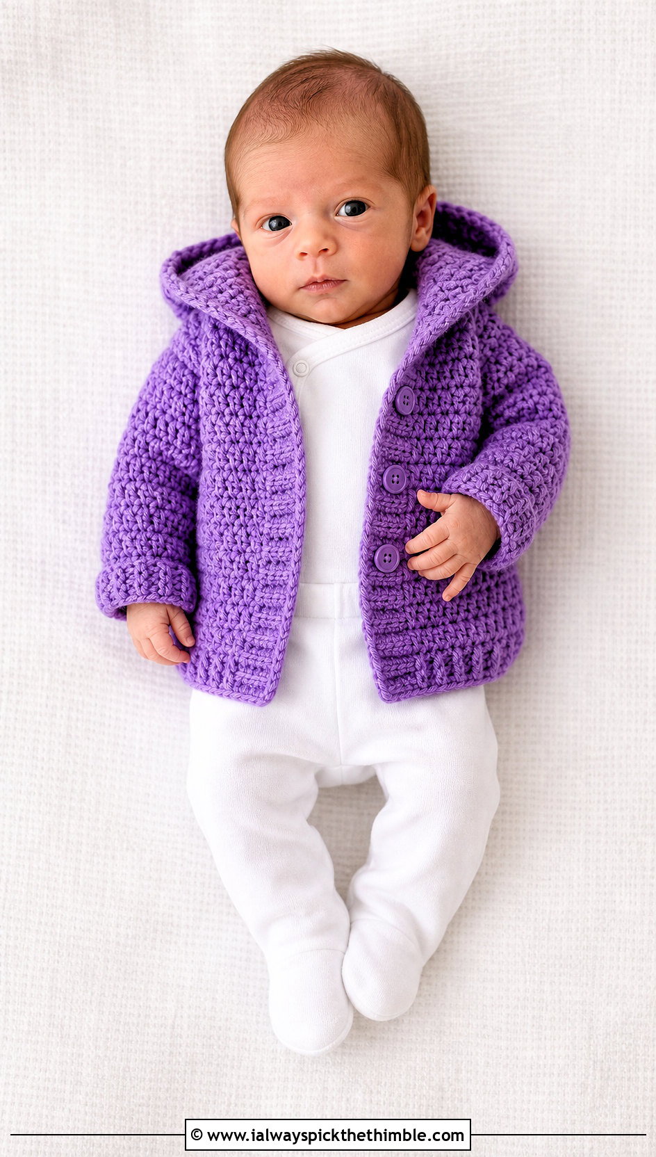 Crochet Preemie Hooded Cardigan With Footed Pants - 20 Crochet Premie Clothes and outfit ideas
