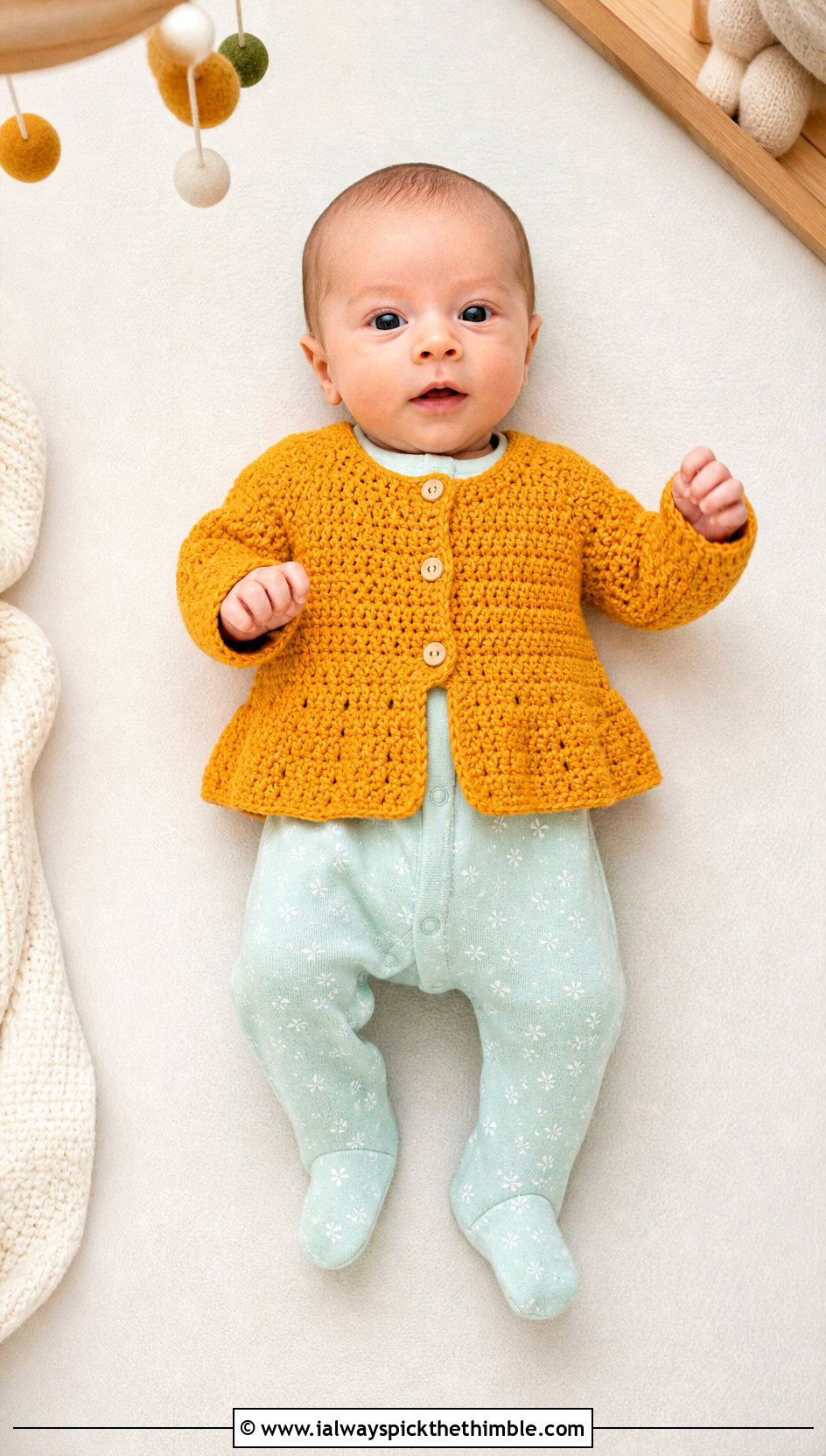 Crochet Preemie Peplum Cardigan With Mint One Piece - 20 Crochet Premie Clothes and outfit ideas