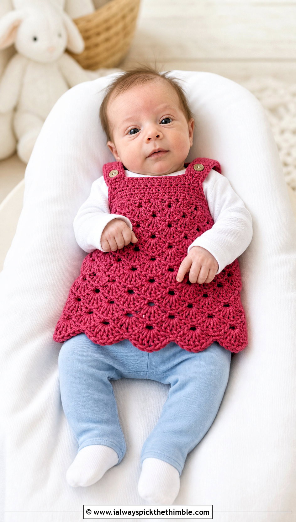 Crochet Preemie Shell Stitch Dress With Footed Leggings - 20 Crochet Premie Clothes and outfit ideas