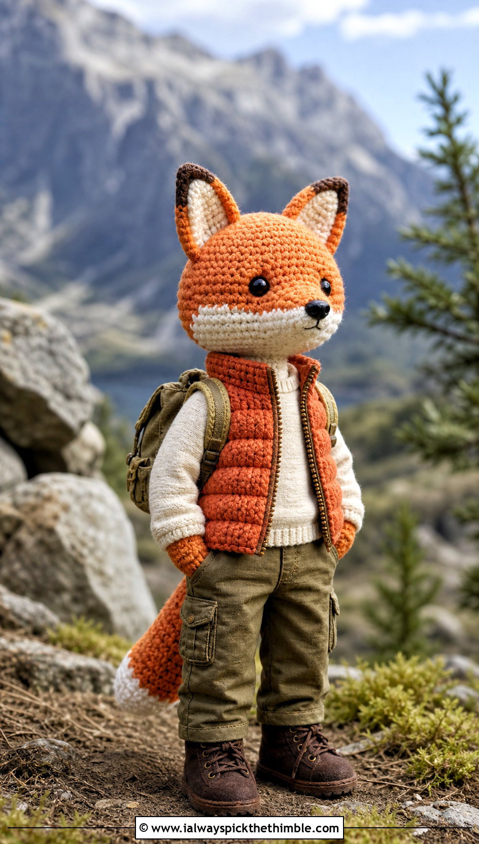 Crochet Puffer Vest and Cargo Pants for Amigurumi - 15 Clothes For Amigurumi outfit ideas