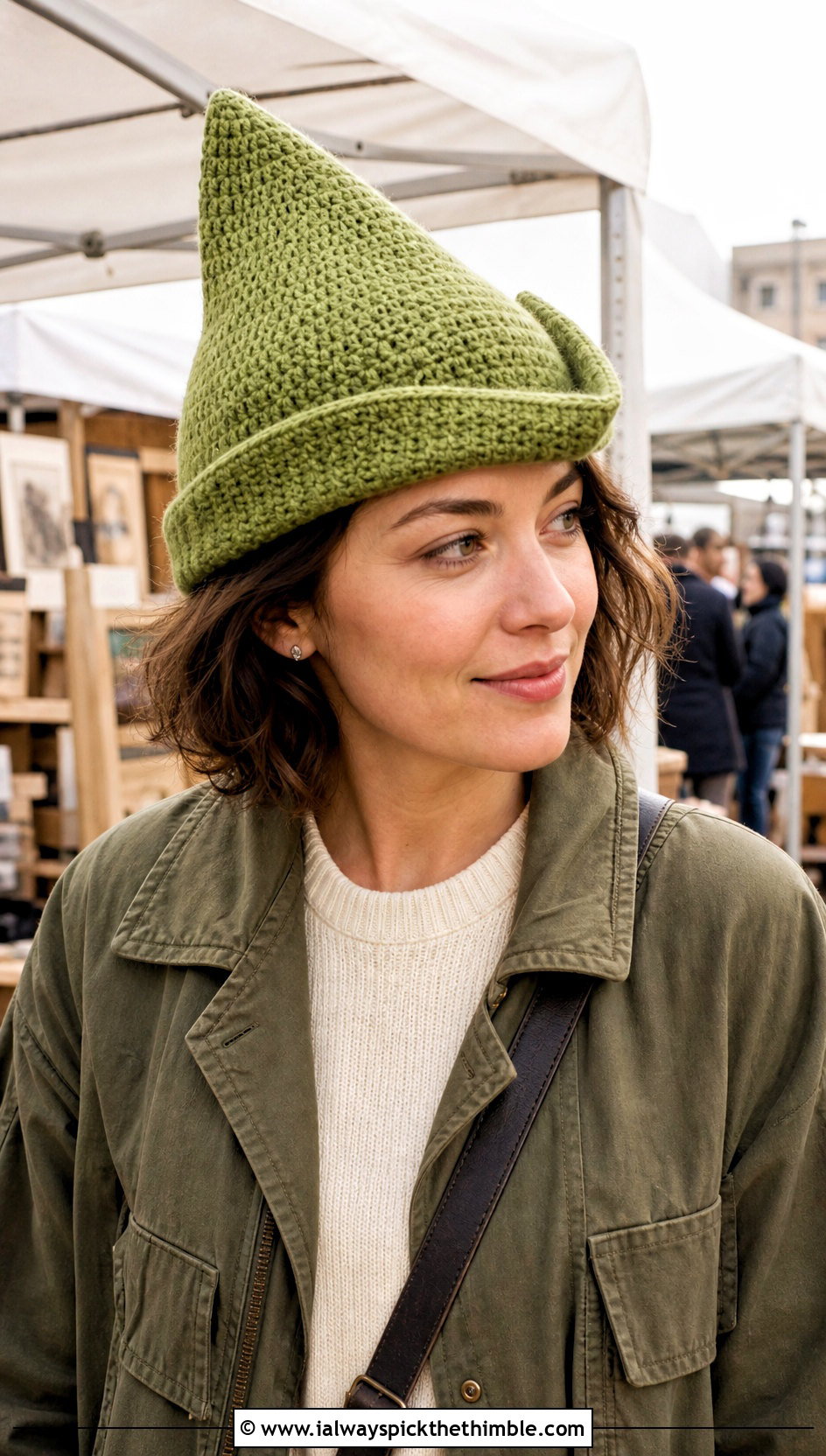 Crochet Robin Hood Hat With Utility Jacket - 20 1930s crochet hat outfit ideas