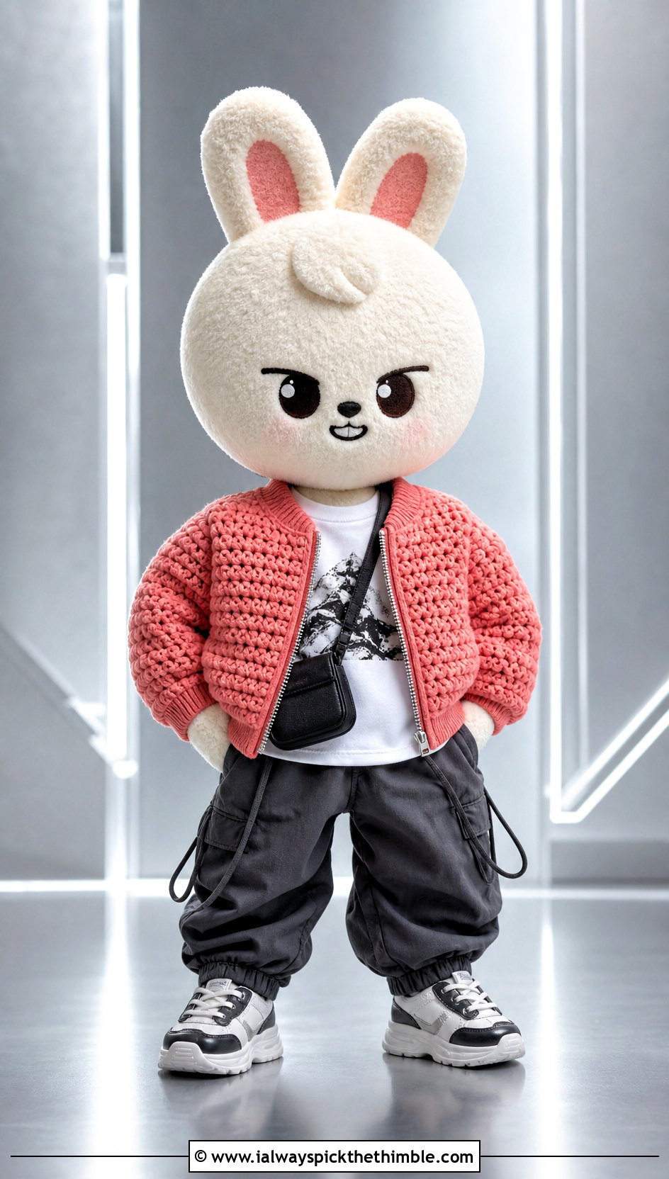Crochet SKZOO Bomber Jacket With Parachute Pants - 25 skzoo crochet clothes and outfit ideas