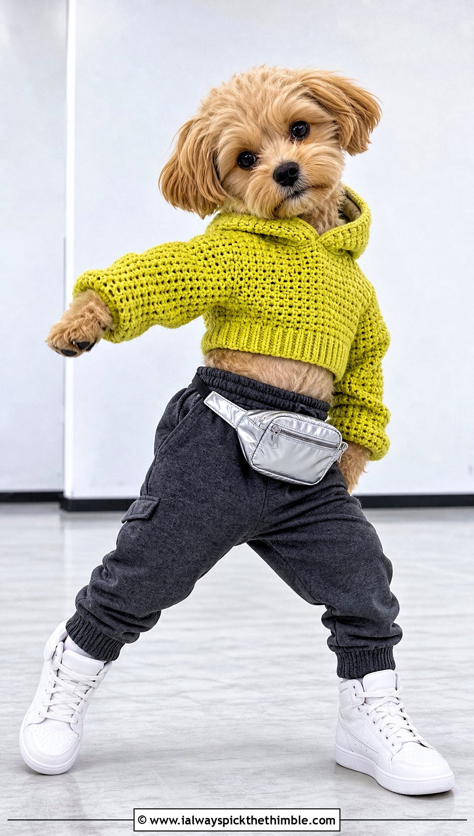 Crochet SKZOO Cropped Hoodie With Jogger Pants - 20 Crochet Skzoo Clothes and outfit ideas