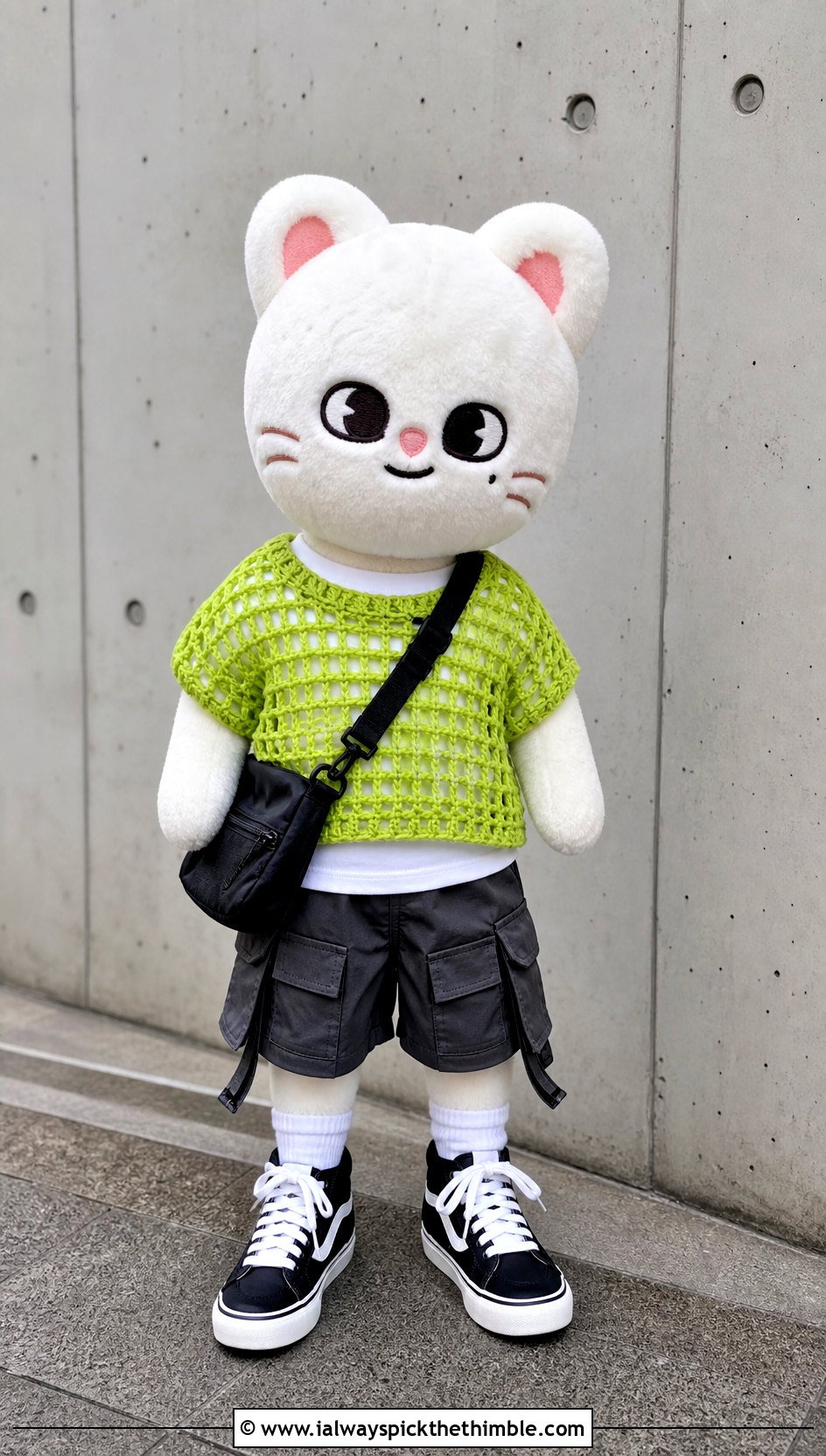 Crochet SKZOO Mesh T Shirt With Utility Shorts - 25 skzoo crochet clothes and outfit ideas
