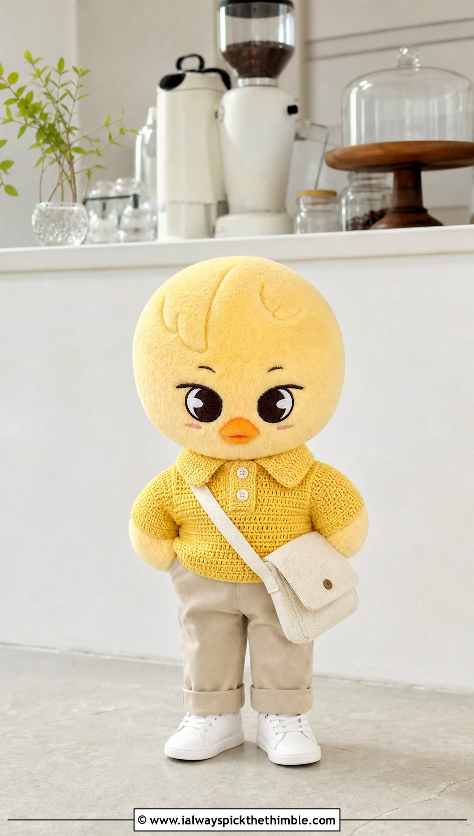 Crochet SKZOO Polo Shirt With Chino Pants - 25 skzoo crochet clothes and outfit ideas