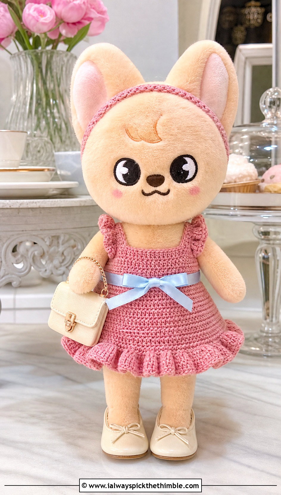 Crochet SKZOO Ruffle Dress With Ballet Flats - 25 skzoo crochet clothes and outfit ideas