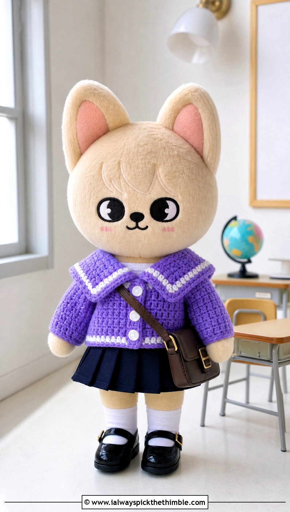 Crochet SKZOO Sailor Cardigan With Pleated Skort - 25 skzoo crochet clothes and outfit ideas