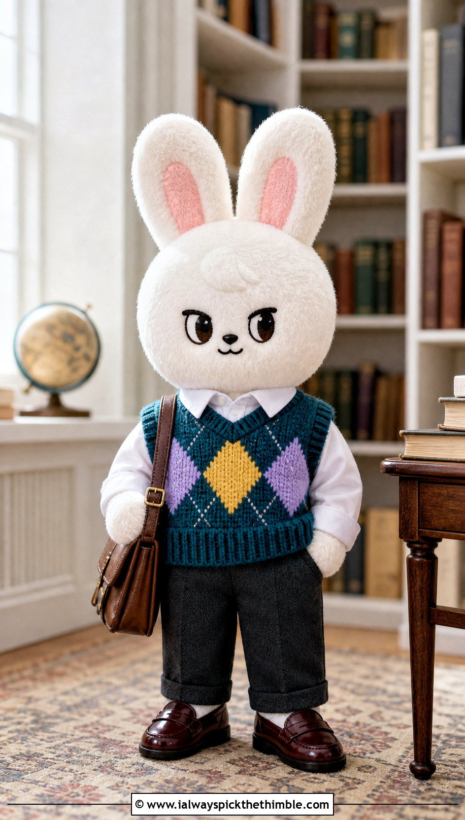 Crochet SKZOO Sweater Vest With Tailored Trousers - 20 Crochet Skzoo Clothes and outfit ideas