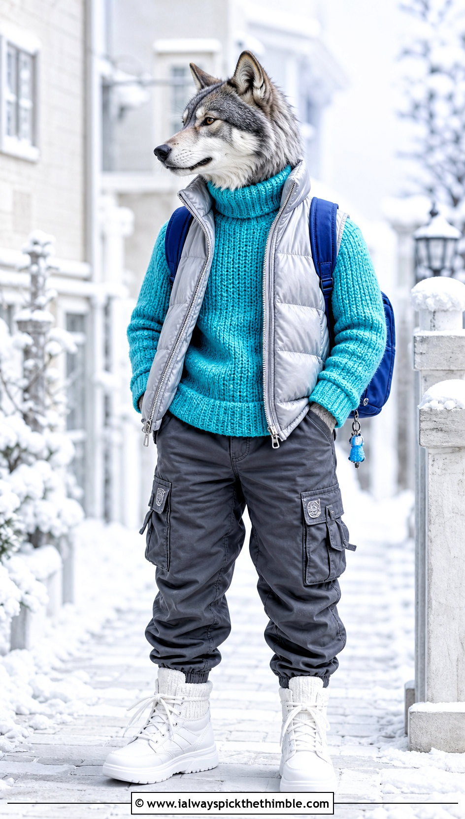 Crochet SKZOO Turtleneck With Puffer Vest - 20 Crochet Skzoo Clothes and outfit ideas