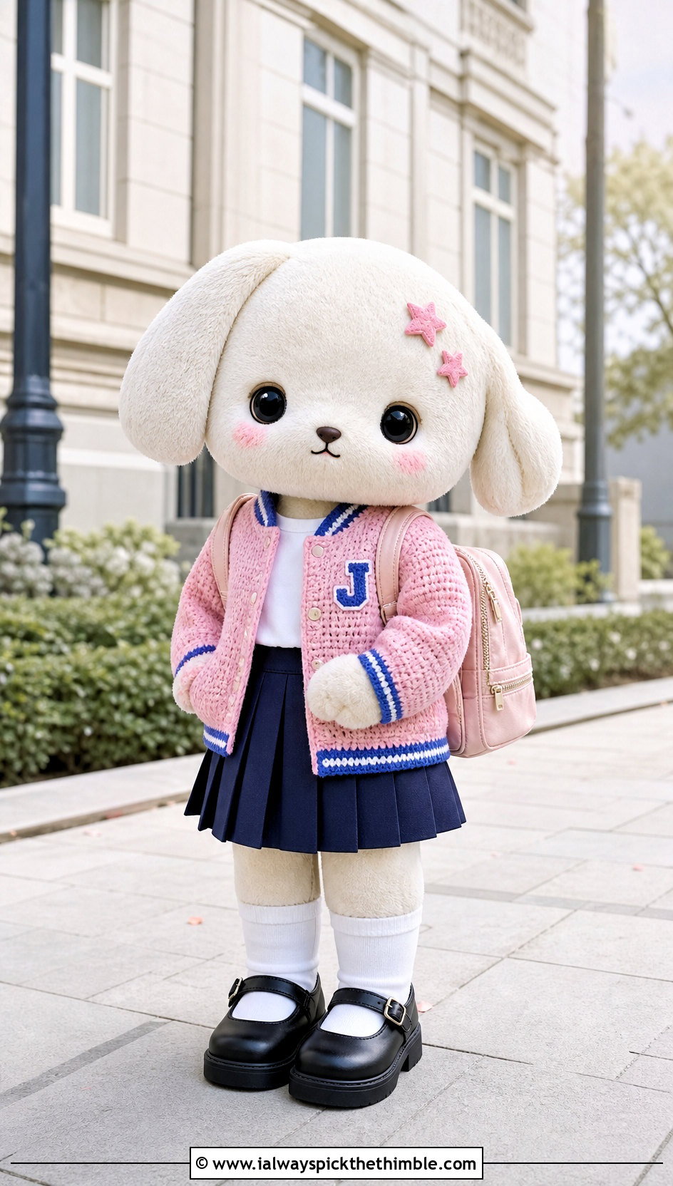 Crochet SKZOO Varsity Jacket With Pleated Skirt - 20 Crochet Skzoo Clothes and outfit ideas