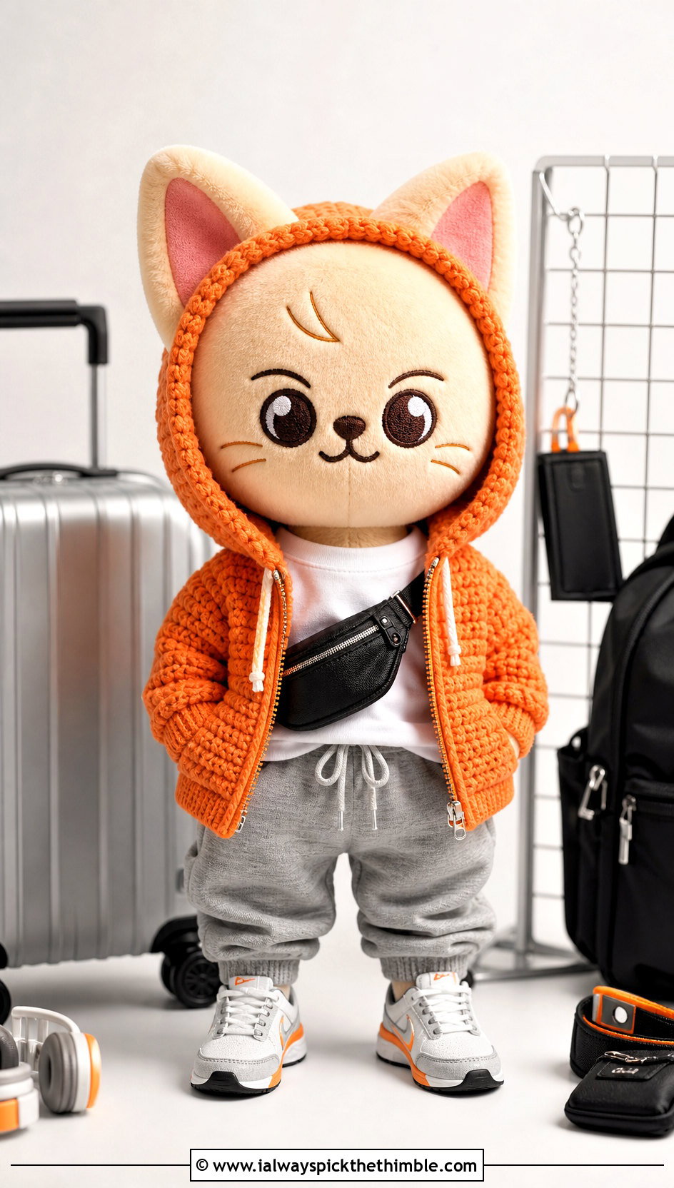 Crochet SKZOO Zip Hoodie With Joggers - 25 skzoo crochet clothes and outfit ideas