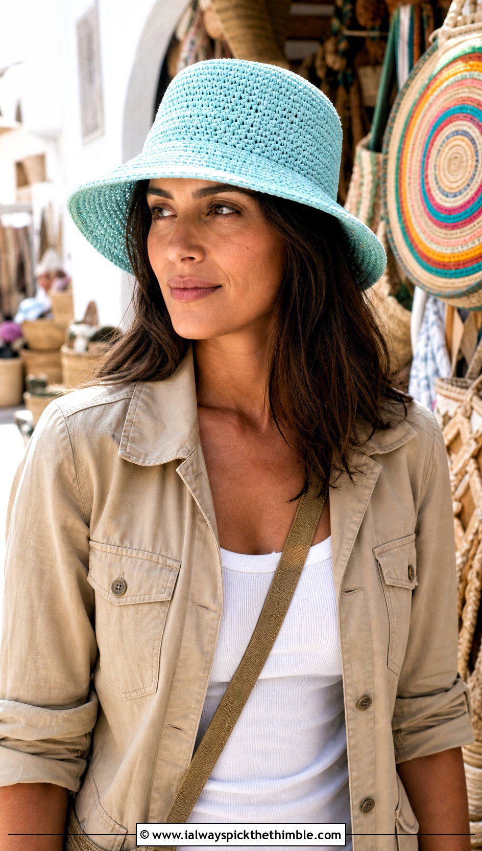 Crochet Safari Hat With Field Jacket - 25 crochet brim hat outfit ideas