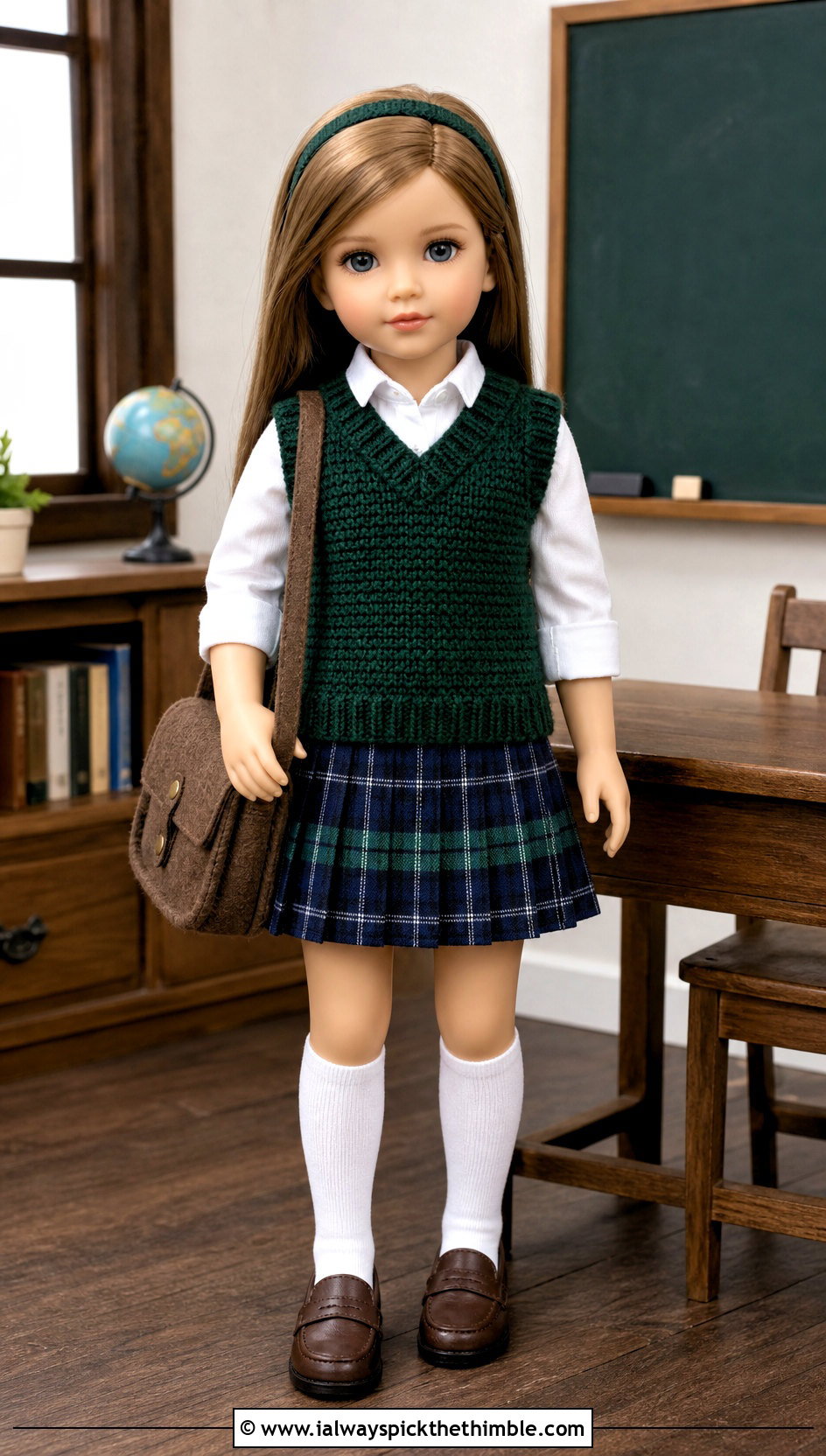 Crochet School Uniform With Loafers - 25 crochet doll clothes and outfit ideas