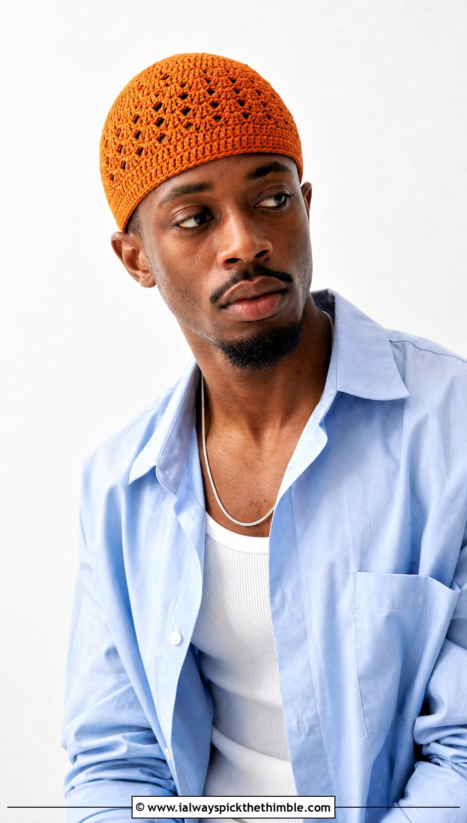 Crochet Skullcap With Oversized Shirt - 25 crochet hat men outfit ideas