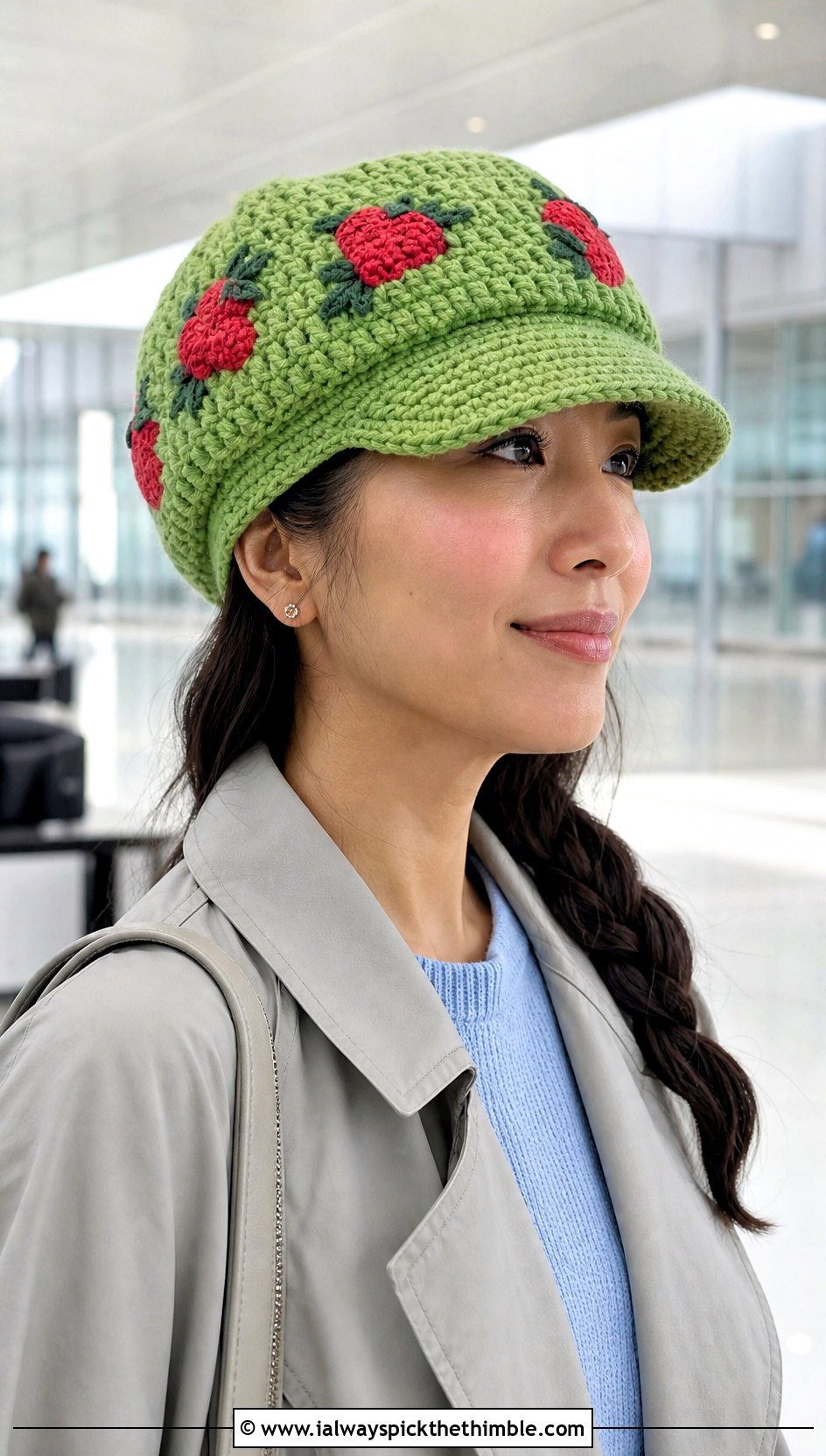 Crochet Strawberry Shortcake Cap With Airport Outfit - 20 crochet strawberry shortcake hat outfit ideas