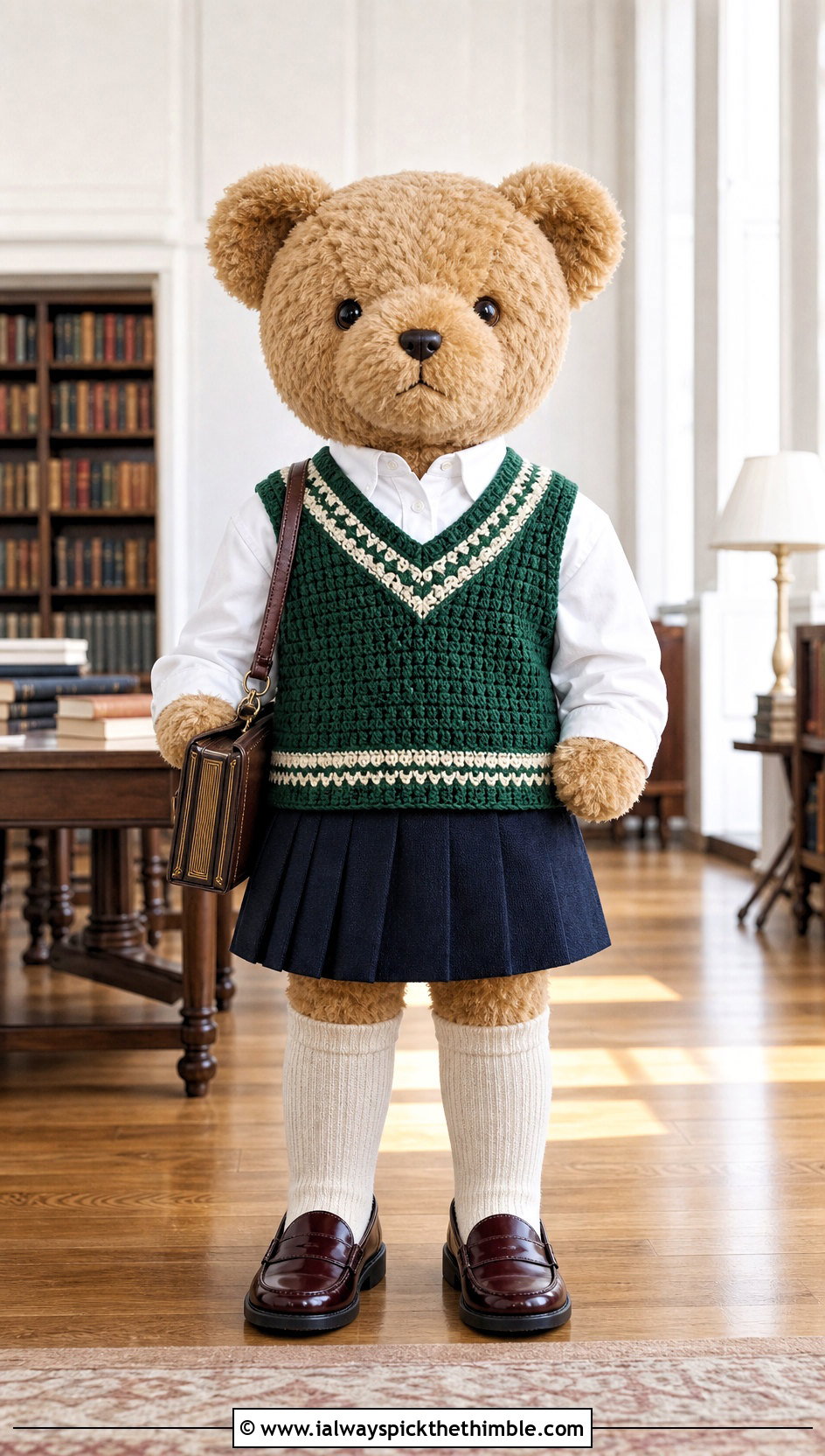Crochet Sweater Vest With Pleated Skirt - 25 crochet teddy clothes and outfit ideas