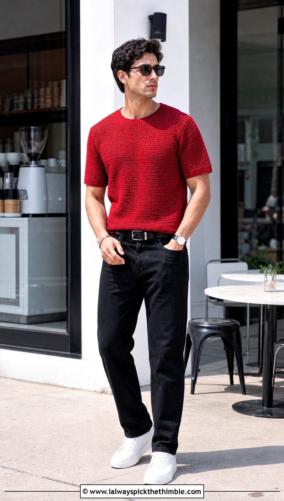 Crochet T Shirt With Black Jeans - 25 crochet mens clothes and outfit ideas
