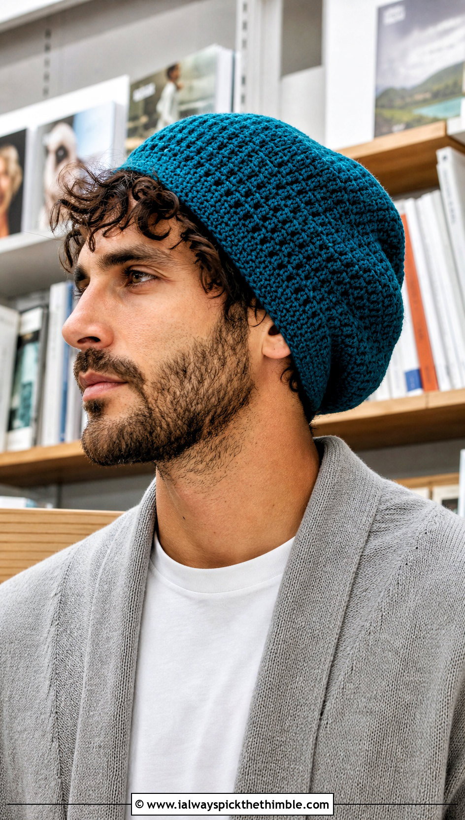 Crochet Tam Hat With Cardigan - 25 crochet hats men outfit ideas
