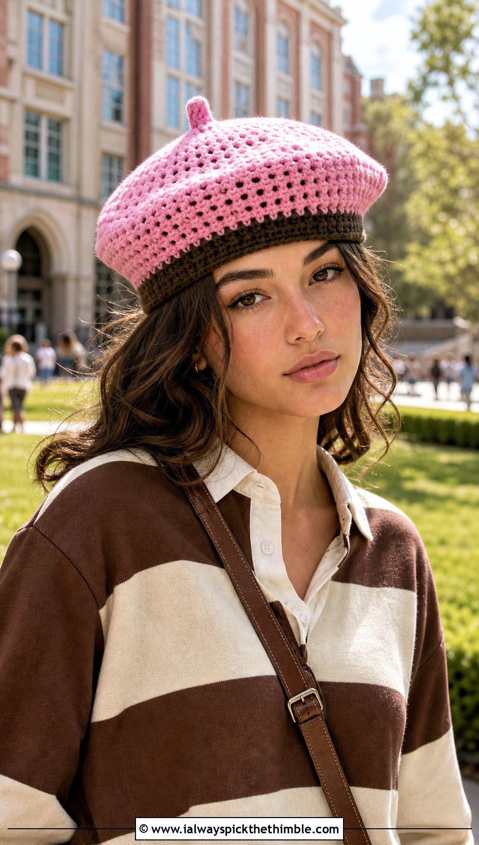 Crochet Team Beret With Rugby Shirt - 15 Crochet Football Team Hat outfit ideas