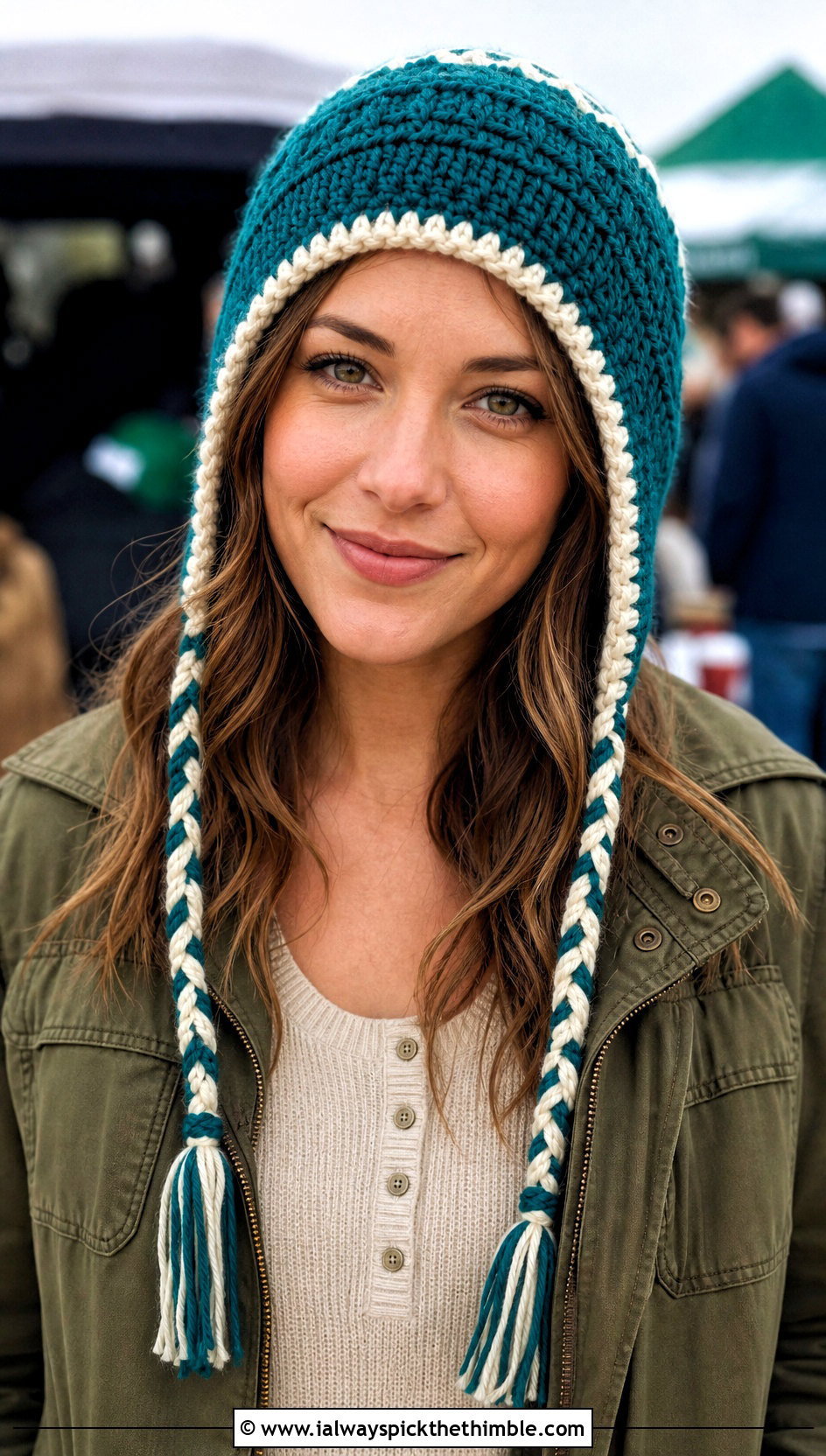Crochet Team Earflap Hat With Utility Jacket - 15 Crochet Football Team Hat outfit ideas