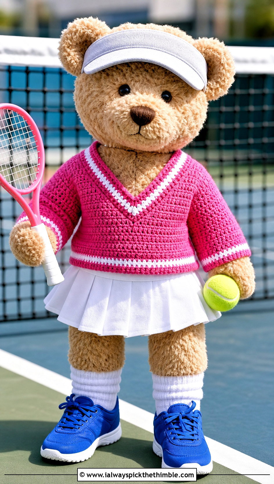 Crochet Tennis Sweater With Pleated Skort - 25 crochet teddy clothes and outfit ideas