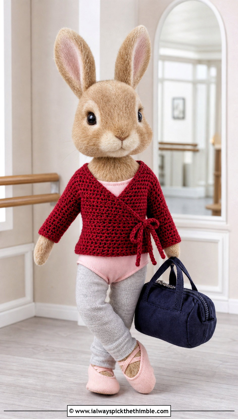 Crochet Toy Ballet Wrap Sweater And Leggings Outfit - 20 Crochet Toy Clothes and outfit ideas
