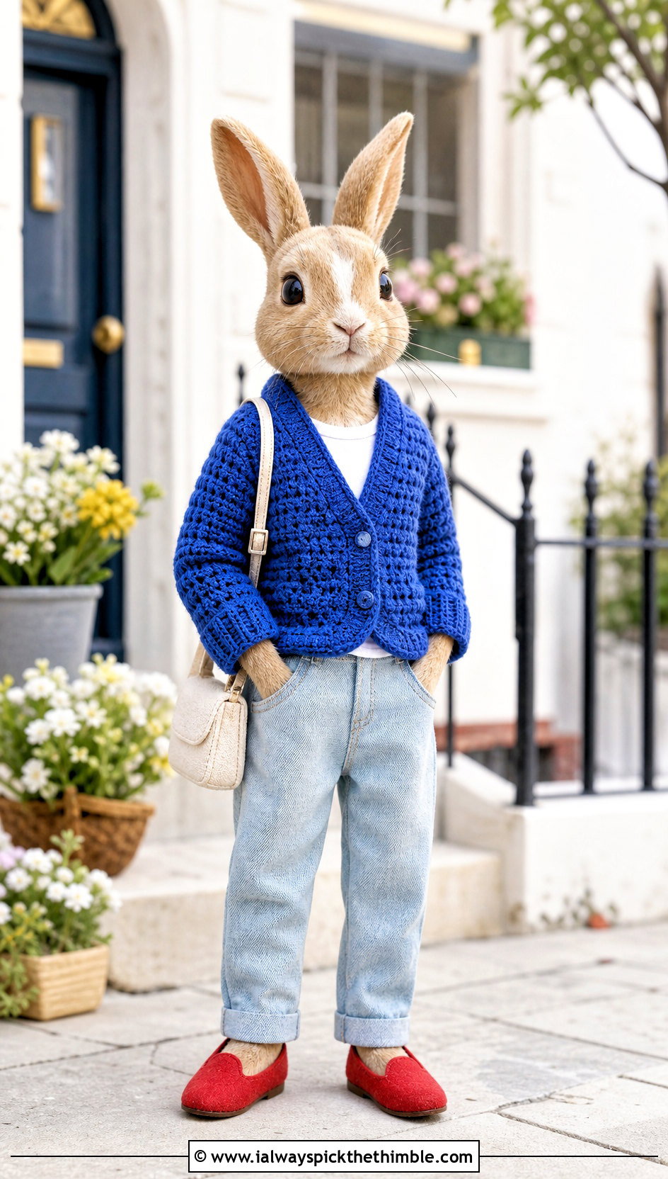 Crochet Toy Cardigan And Jeans Outfit - 20 Crochet Toy Clothes and outfit ideas