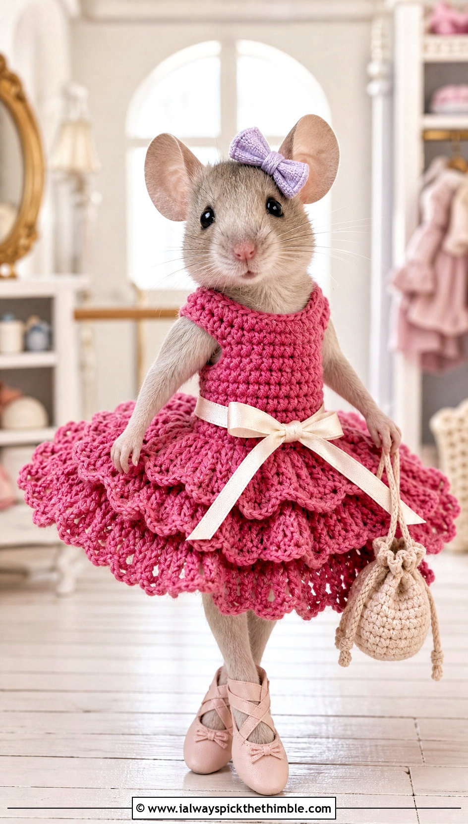 Crochet Toy Tutu Dress And Ballet Flats Outfit - 20 Crochet Toy Clothes and outfit ideas