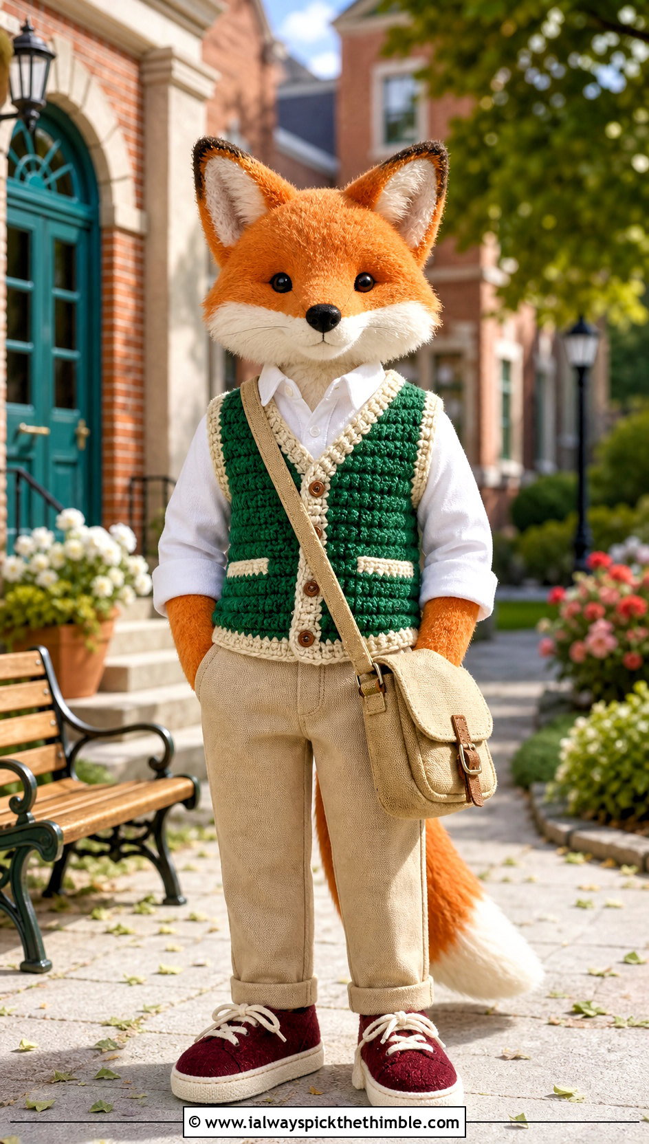 Crochet Toy Varsity Vest And Chino Outfit - 20 Crochet Toy Clothes and outfit ideas